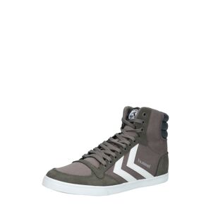 Hummel Rövid szárú sportcipők  füstszürke / sötétszürke / fehér