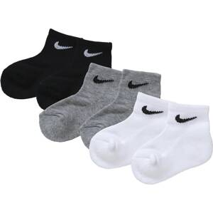 Nike Sportswear Zokni 'Ankle'  szürke / fekete / fehér