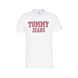 Tommy Jeans Póló 'Essential'  éjkék / gránátalma / fehér