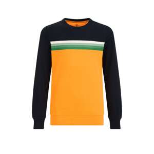 WE Fashion Tréning póló  zöld / világos narancs / fekete / fehér
