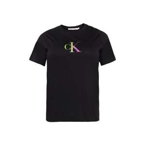 Calvin Klein Jeans Curve Póló  alma / lila / fekete