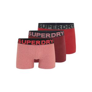 Superdry Boxeralsók  szürke / piros / burgundi vörös / pasztellpiros