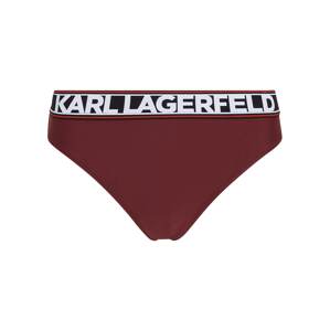 Karl Lagerfeld Bikini nadrágok  burgundi vörös / fekete / fehér