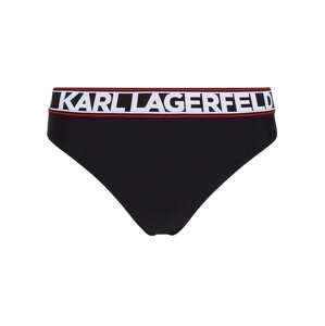 Karl Lagerfeld Bikini nadrágok  sötétvörös / fekete / fehér