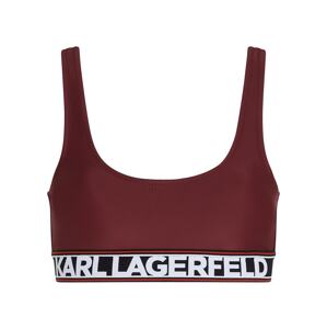 Karl Lagerfeld Bikini felső  merlot / fehér