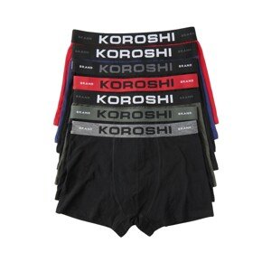 KOROSHI Boxeralsók  kék / piros / fekete / fehér