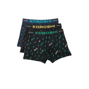 KOROSHI Boxeralsók  tengerészkék / sárga / zöld / fekete