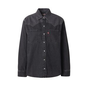 LEVI'S ® Blúz 'Teodora Western Shirt'  rikító piros / fekete farmer / fehér