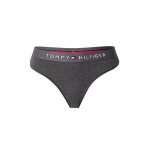 Tommy Hilfiger Underwear String bugyik  sötétszürke / szürke melír / piros / fehér