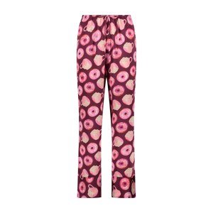 Hunkemöller Pizsama nadrágok  homok / fáradt rózsaszín / lilásvörös