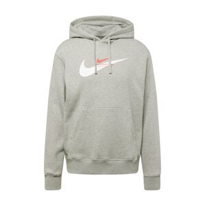 Nike Sportswear Tréning póló  szürke melír / sötét narancssárga / fehér
