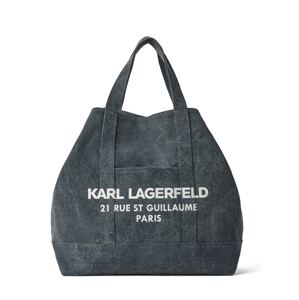 Karl Lagerfeld Shopper táska 'Rue St-Guillaume'  tengerészkék / piszkosfehér
