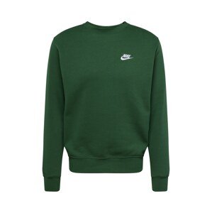 Nike Sportswear Tréning póló 'Club Fleece'  zöld / fehér