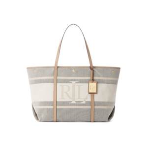 Lauren Ralph Lauren Shopper táska 'EMERIE'  krém / világosbarna / arany / szürke