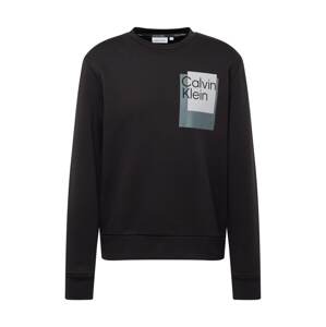 Calvin Klein Tréning póló  ciánkék / fekete / fehér