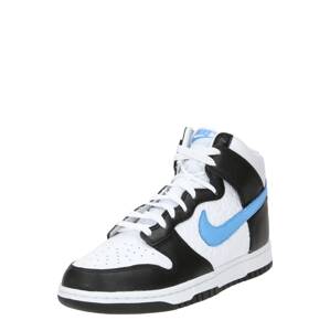 Nike Sportswear Magas szárú sportcipők 'Dunk'  világoskék / fekete / fehér