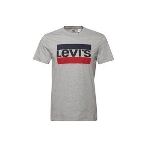 LEVI'S ® Póló 'Sportswear Logo Graphic'  kék / szürke melír / piros