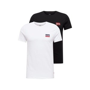 LEVI'S ® Póló '2PK CREWNECK GRAPHIC MULTI-COLOR'  tengerészkék / piros / fekete / fehér