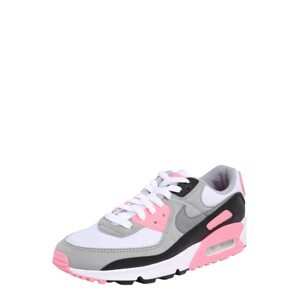 Nike Sportswear Rövid szárú sportcipők 'Nike Air Max 90'  szürke / rózsaszín / fehér