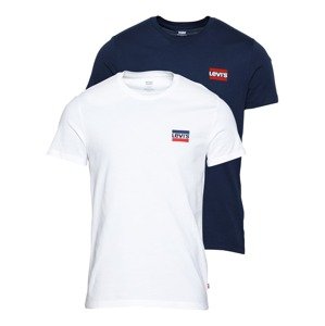 LEVI'S ® Póló '2PK CREWNECK GRAPHIC NEUTRALS'  tengerészkék / piros / fehér