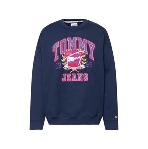 Tommy Jeans Tréning póló 'College'  éjkék / lila / fehér
