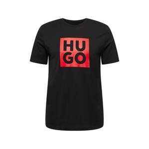 HUGO Red Póló 'Daltor'  piros / fekete