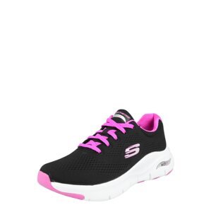SKECHERS Rövid szárú sportcipők 'Arch Fit'  rózsaszín / fekete / fehér