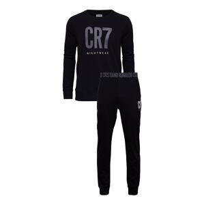 CR7 - Cristiano Ronaldo Hosszú pizsama 'Homewear'  kék / fekete