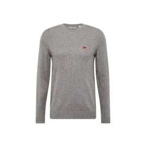 LEVI'S ® Pulóver 'Original HM Sweater'  szürke / piros / fehér