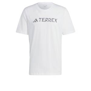 ADIDAS TERREX Funkcionális felső 'Classic Logo'  szürke / fehér