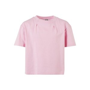 Urban Classics Póló 'Pleat'  rózsaszín