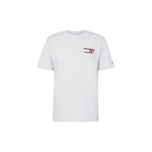 Tommy Jeans Póló 'Classic Essential'  tengerészkék / szürke melír / rikító piros / fehér