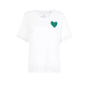 LIEBLINGSSTÜCK Póló 'Corinne'  zöld / fekete / fehér