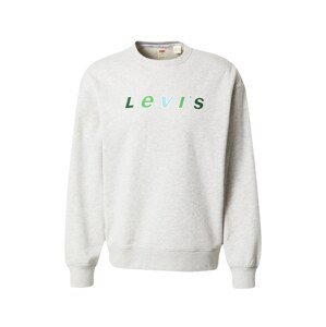 LEVI'S ® Tréning póló 'Relaxd Graphic Crew'  világoskék / világosszürke / zöld