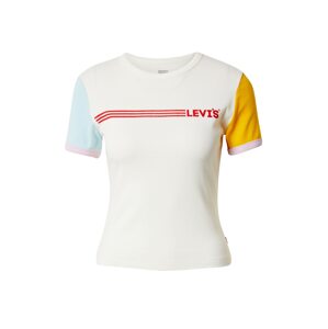 LEVI'S ® Póló 'RICKIE'  világoskék / curry / piros / fehér