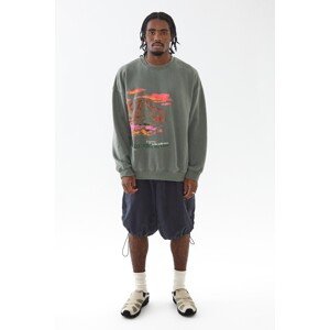 BDG Urban Outfitters Tréning póló  zöld / korál / rózsaszín