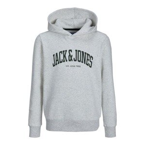 Jack & Jones Junior Tréning póló 'JOSH'  szürke melír / fekete