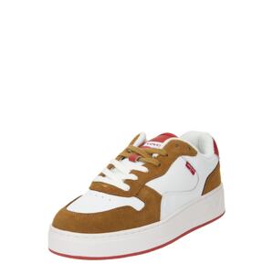 LEVI'S ® Rövid szárú sportcipők 'GLIDE'  barna / piros / fehér