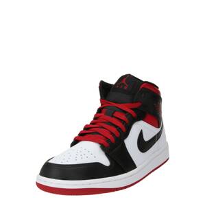 Jordan Magas szárú sportcipők 'AIR JORDAN 1 MID'  piros / fekete / fehér