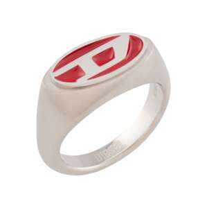 DIESEL Gyűrűk  piros / ezüst