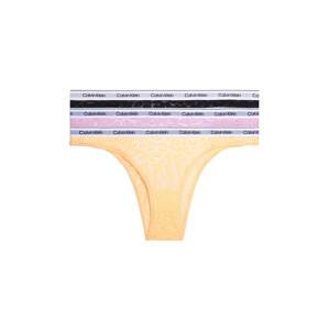Calvin Klein Underwear Slip  világos narancs / világos-rózsaszín / fekete / fehér