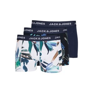 JACK & JONES Boxeralsók 'Louis'  tengerészkék / zöld / fekete / fehér