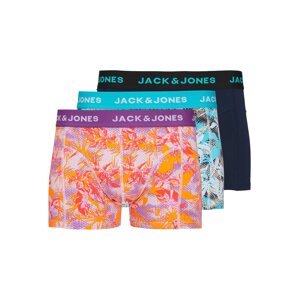 JACK & JONES Boxeralsók 'DAMIAN'  tengerészkék / vízszín / lila / narancs