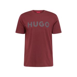 HUGO Red Póló 'Dulivio'  sötétszürke / kárminvörös