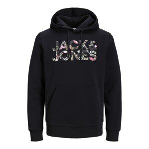 JACK & JONES Tréning póló 'JEFF'  olíva / rózsaszín / fekete / piszkosfehér