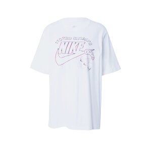 Nike Sportswear Oversize póló  világoskék / fukszia / piros / fehér