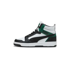 PUMA Magas szárú sportcipők 'Rebound v6'  zöld / fekete / fehér