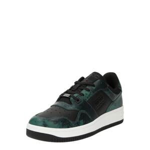 Tommy Jeans Rövid szárú sportcipők  zöld / fekete