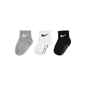 Nike Sportswear Zokni 'SWOOSH'  szürke melír / fekete / fehér