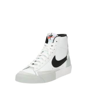 Nike Sportswear Sportcipő 'Blazer Mid 77 SE'  szürke / rikító piros / fekete / fehér